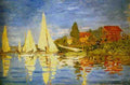 Monet Claude Regatta At Argenteuil A4 Photo Print
