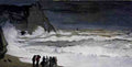 Monet Claude Rough Sea At Etretat A4 Photo Print