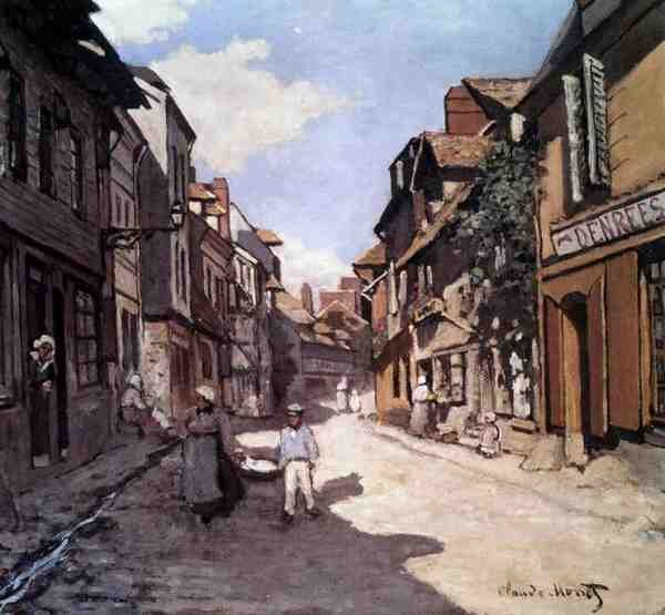 Monet Claude Rue De La Bavolle Honfleur 1864 A4 Photo Print