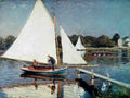Monet Claude Sailing At Argenteuil A4 Photo Print