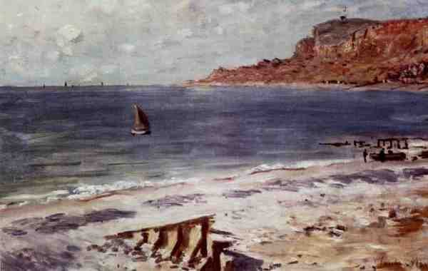 Monet Claude Sailing At Sainte Adresse A4 Photo Print