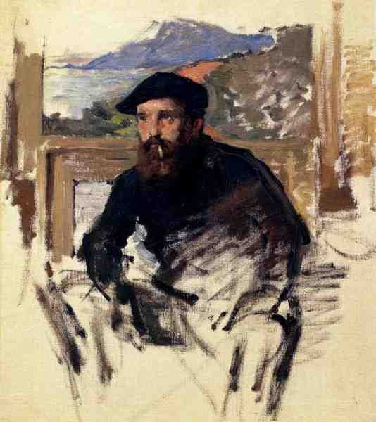 Monet Claude Self Portrait In His Atelier A4 Photo Print
