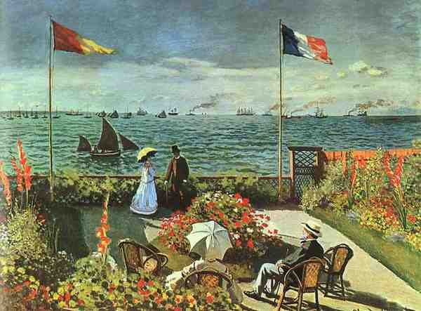 Monet Claude Terrace At St Adresse A4 Photo Print