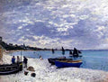 Monet Claude The Beach At Sainte Adresse A4 Photo Print