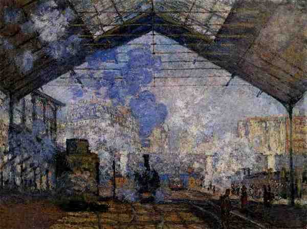 Monet Claude The Gare Saint Lazare 1877 A4 Photo Print