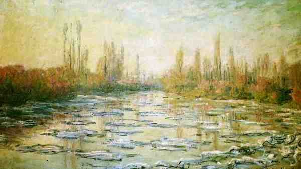 Monet Claude The Ice Floes A4 Photo Print