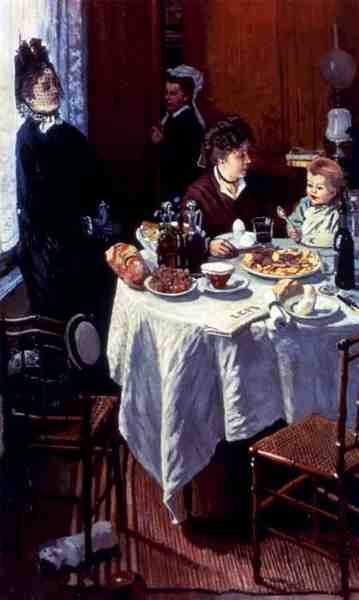 Monet Claude The Luncheon 1868 A4 Photo Print