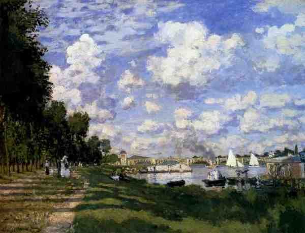 Monet Claude The Marina At Argenteuil A4 Photo Print