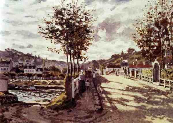 Monet Claude The Seine At Bougival A4 Photo Print