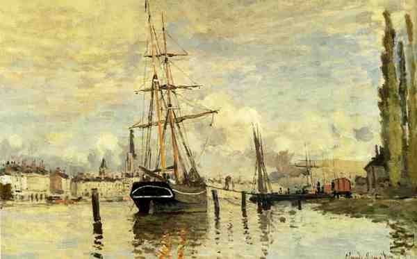 Monet Claude The Seine At Rouen 1872 A4 Photo Print
