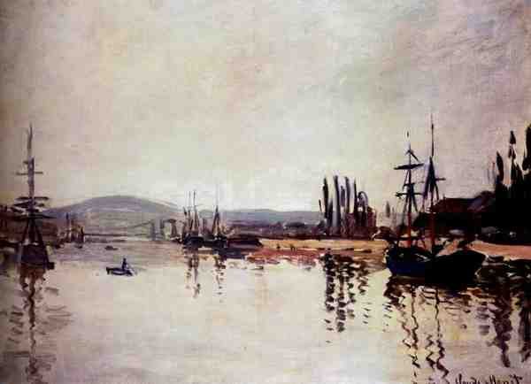 Monet Claude The Seine Below Rouen A4 Photo Print