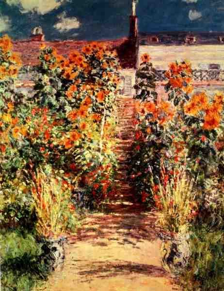 Monet Claude The Steps At Vetheuil A4 Photo Print