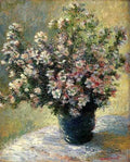 Monet Claude Vase Of Flowers A4 Photo Print
