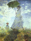 Monet Claude Woman With A Parasol A4 Photo Print