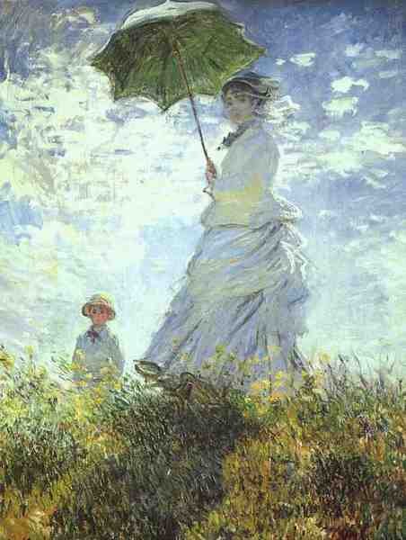 Monet Claude Woman With A Parasol A4 Photo Print