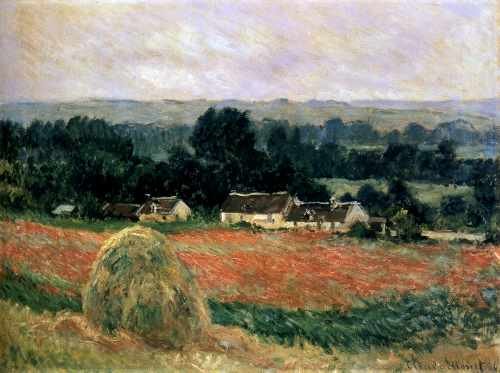 Monet Haystack At Giverny 1886 A4 Photo Print