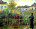 Monet Painting In His Garden At Argenteuil 1873 A4 Photo Print