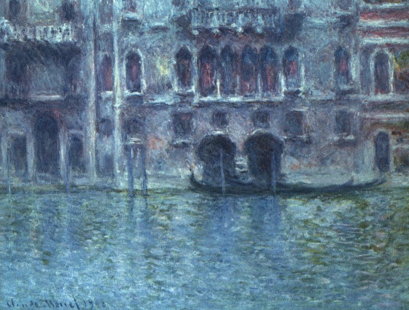 Monet Palazzo Da Mula At Venice, 1908, Canvas, National Gal Art A4 Photo Print