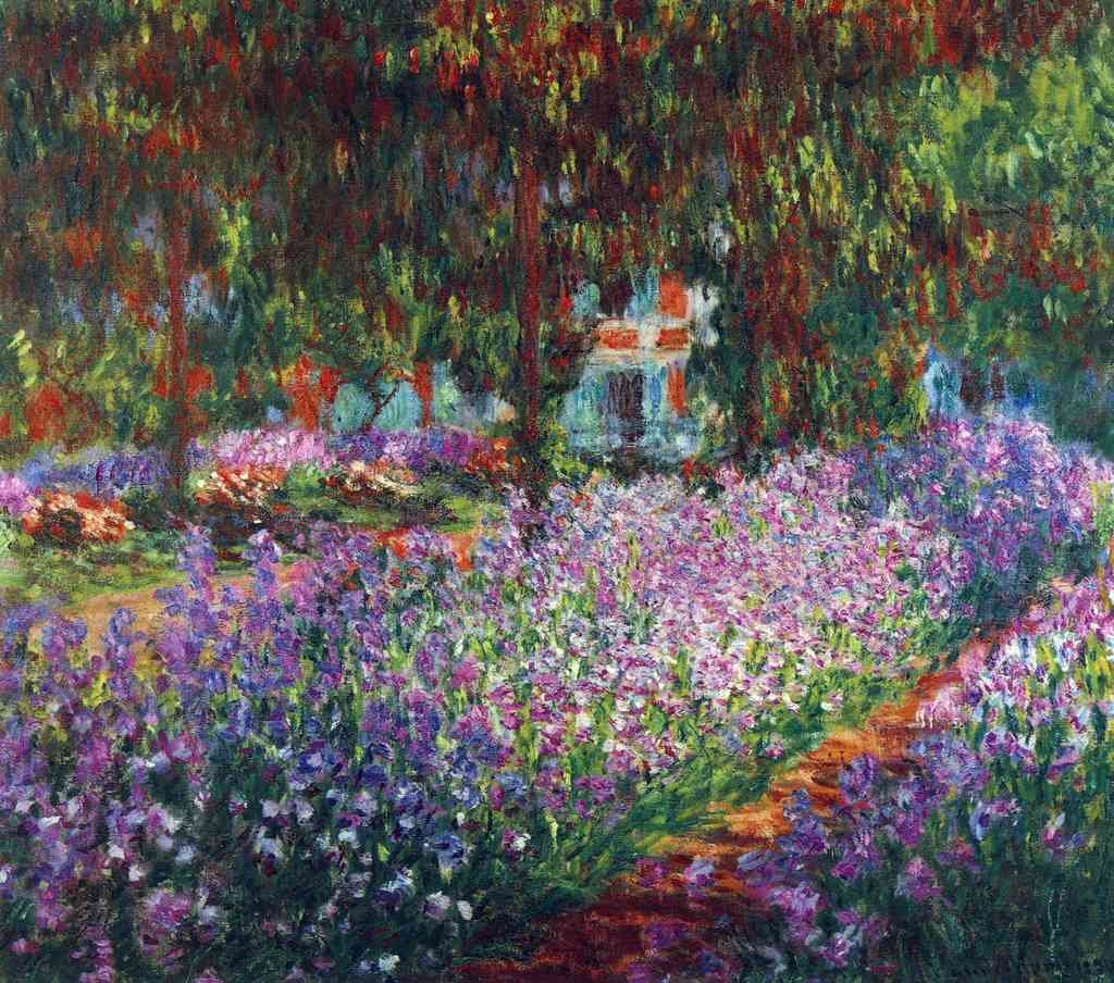 Monet S Garden In Giverny Monet A4 Photo Print
