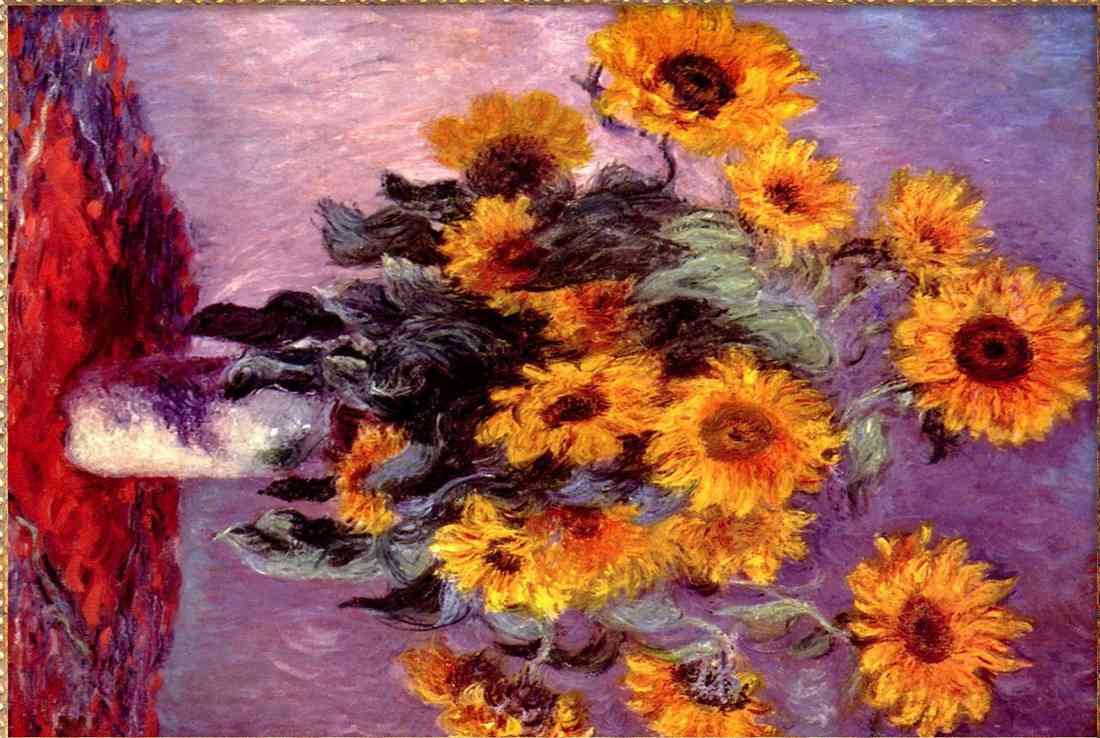 Monet Sunflowers 2018 A4 Photo Print