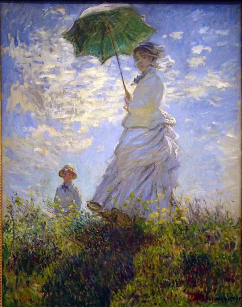 Monet Umbrella A4 Photo Print