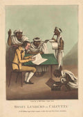 Money Lenders Calcutta GB Cartoon Vintage Retro Advert Poster