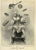 Monkey Soap Clown Vintage Retro Advert Poster A4 Photo Print
