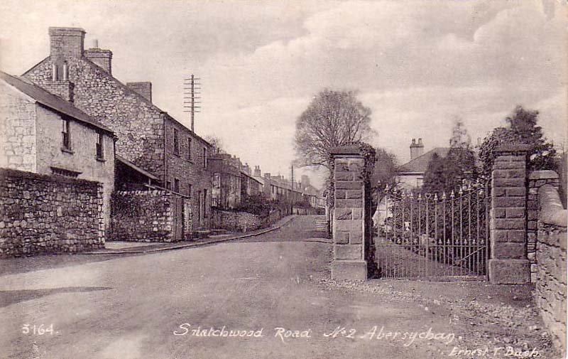Monmouthshire Abersychan Snatchwood Road 1910s vintage old A4 Photo Print
