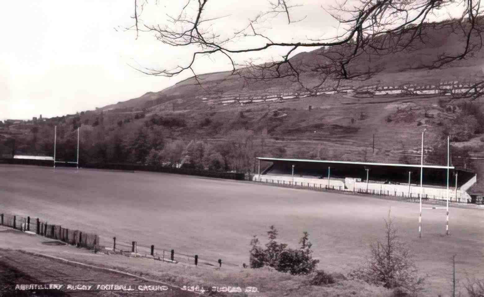 Monmouthshire Abertillery Rugby Ground Vintage A4 Photo Print