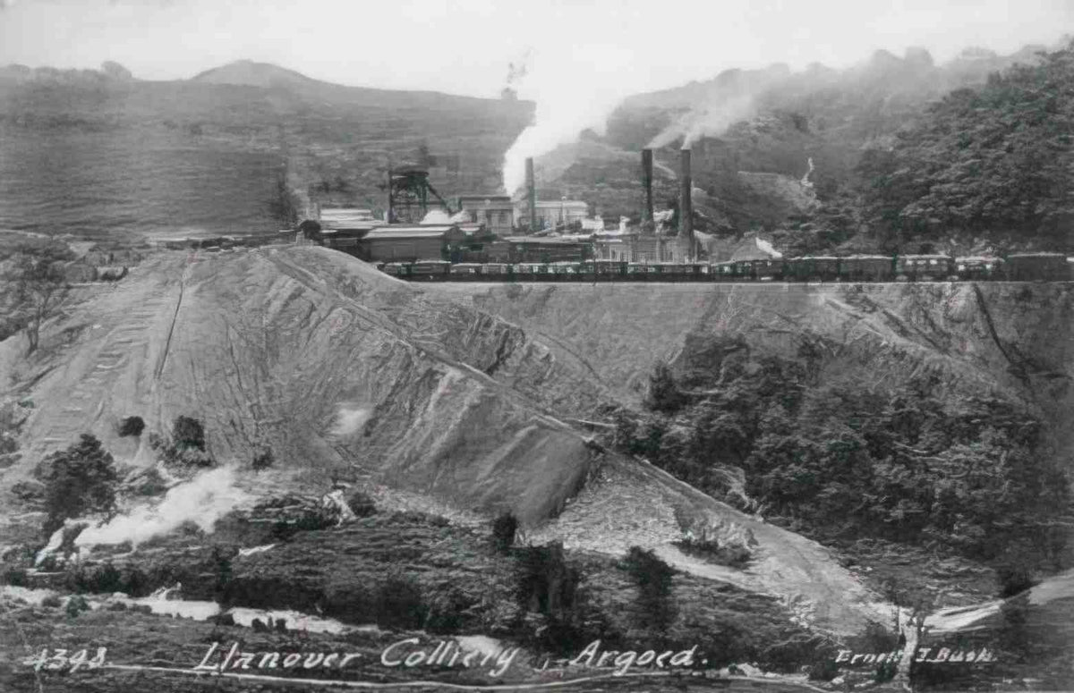 Monmouthshire Argoed Llanover Colliery sunk in 1912 closed 1930s Vintage A4 Photo Print