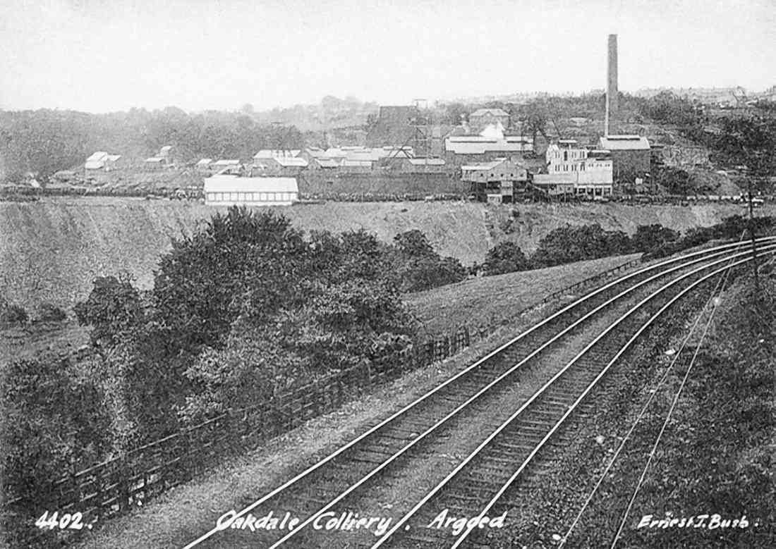 Monmouthshire Argoed Oakdale Colliery opened 1912 closed 1985 vintage old A4 Photo Print