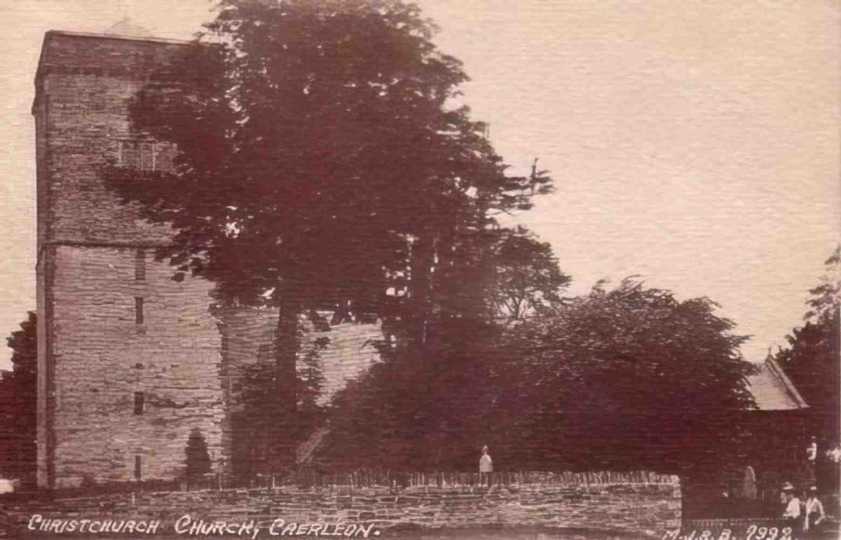 Monmouthshire Caerleon Christchurch Church 1900s Vintage A4 Photo Print