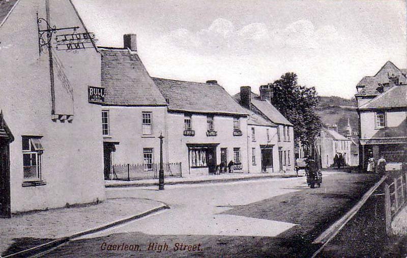 Monmouthshire Caerleon High Street 1910s vintage old A4 Photo Print