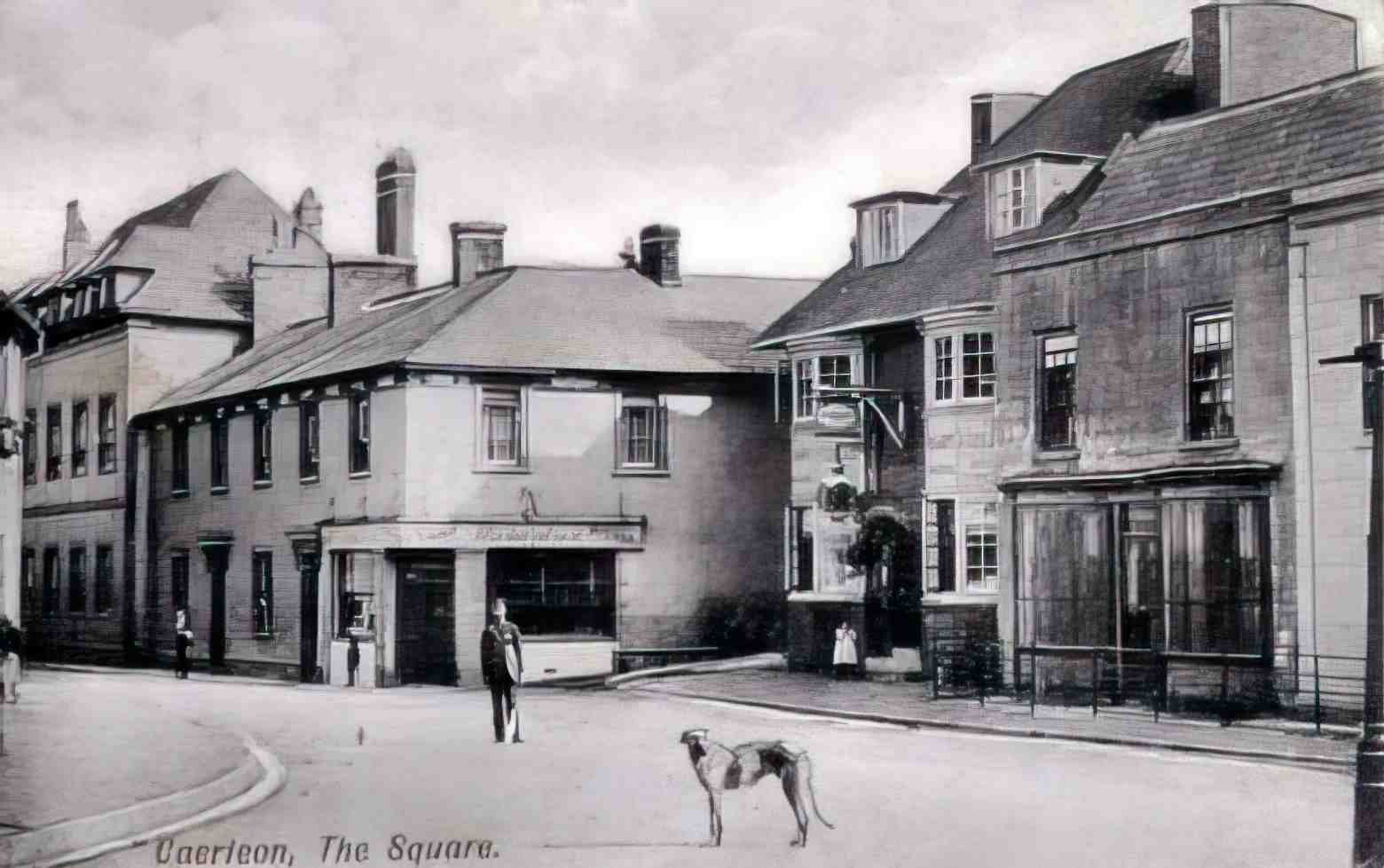 Monmouthshire Caerleon The Square 1900s Vintage A4 Photo Print