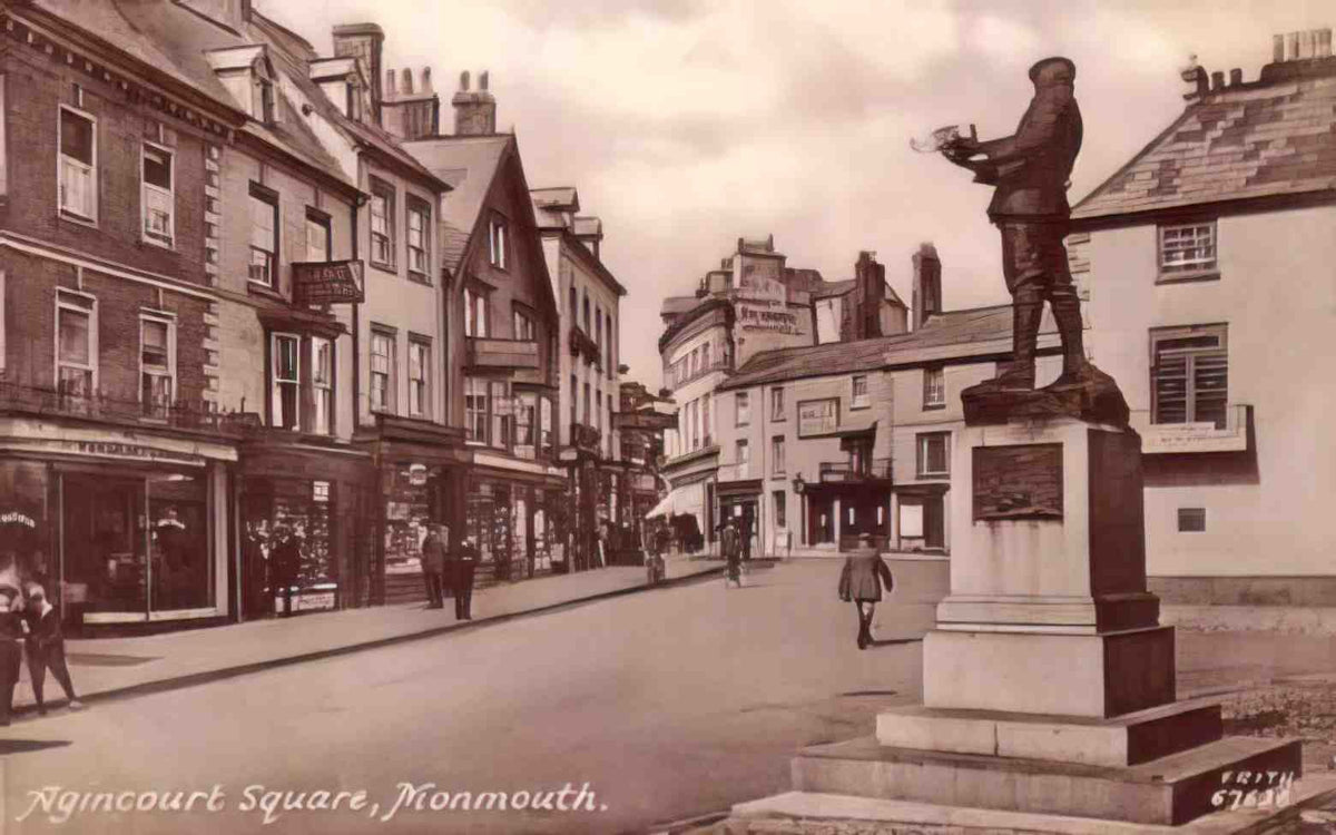 Monmouthshire Monmouth Agincourt Square Vintage A4 Photo Print