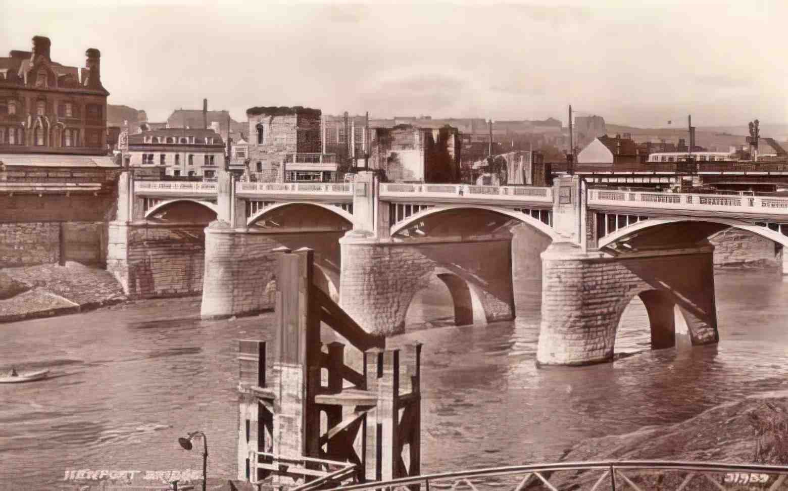 Monmouthshire Newport Bridge Vintage A4 Photo Print