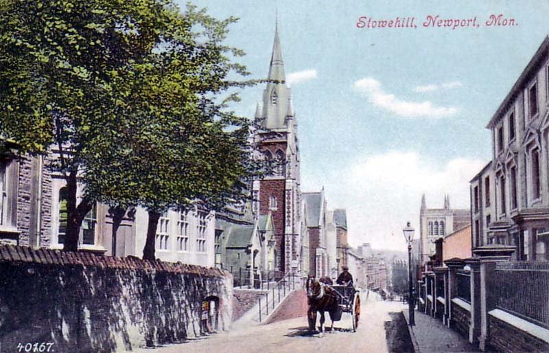 Monmouthshire Newport Stow Hill 1900s vintage old A4 Photo Print