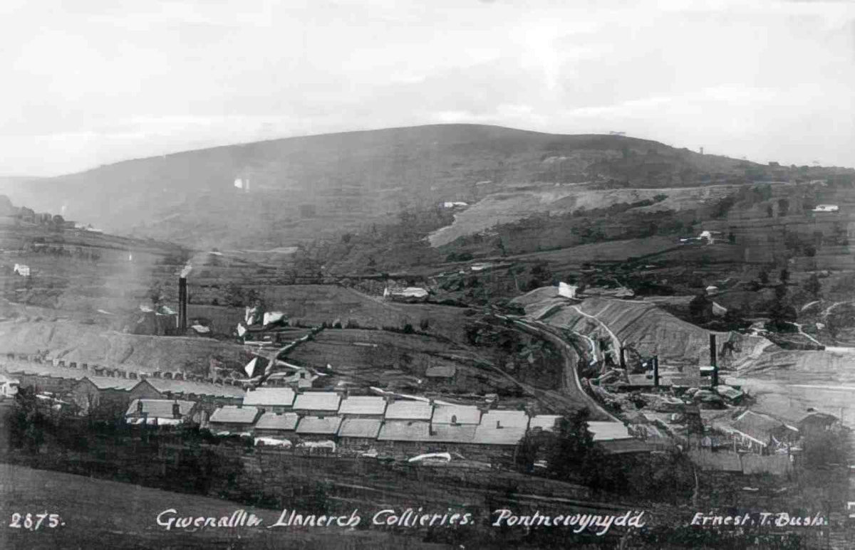 Monmouthshire Pontnewynydd Gwenallt and Llanerch Collieries Vintage A4 Photo Print