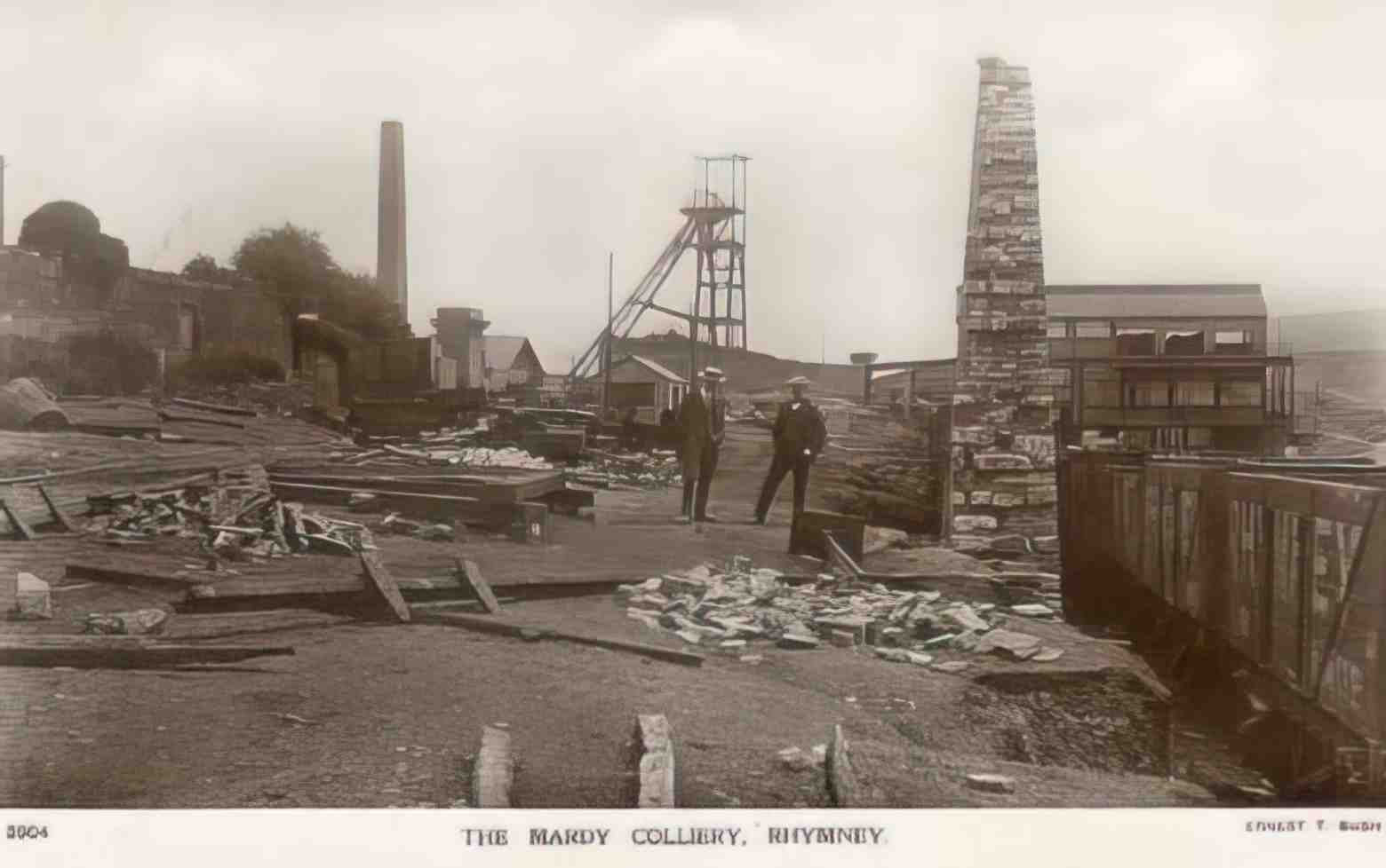 Monmouthshire Rhymney Mardy Colliery Vintage A4 Photo Print