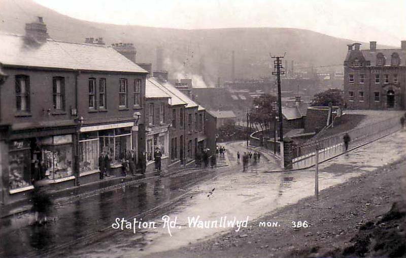 Monmouthshire Waunllwyd Station Road vintage old A4 Photo Print