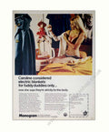 Monogram Blankets Livingroom Vintage Retro Advert Poster A4 Photo Print