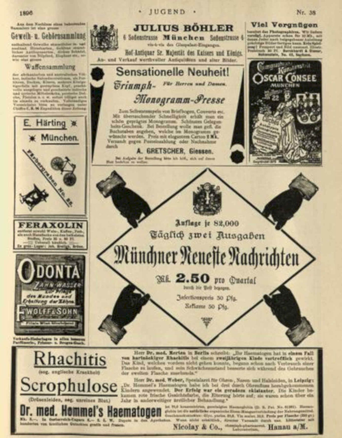 Monogram Presse News Vintage Retro Advert Poster A4 Photo Print