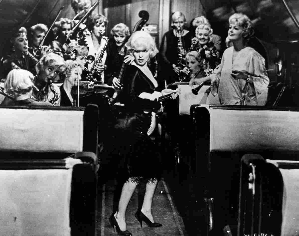 Monroe Marilyn Some Like it Hot z37 film star poster A4 Photo Print