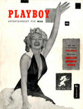 Monroe Playboy 1953 1950s Vintage Retro Advert Poster