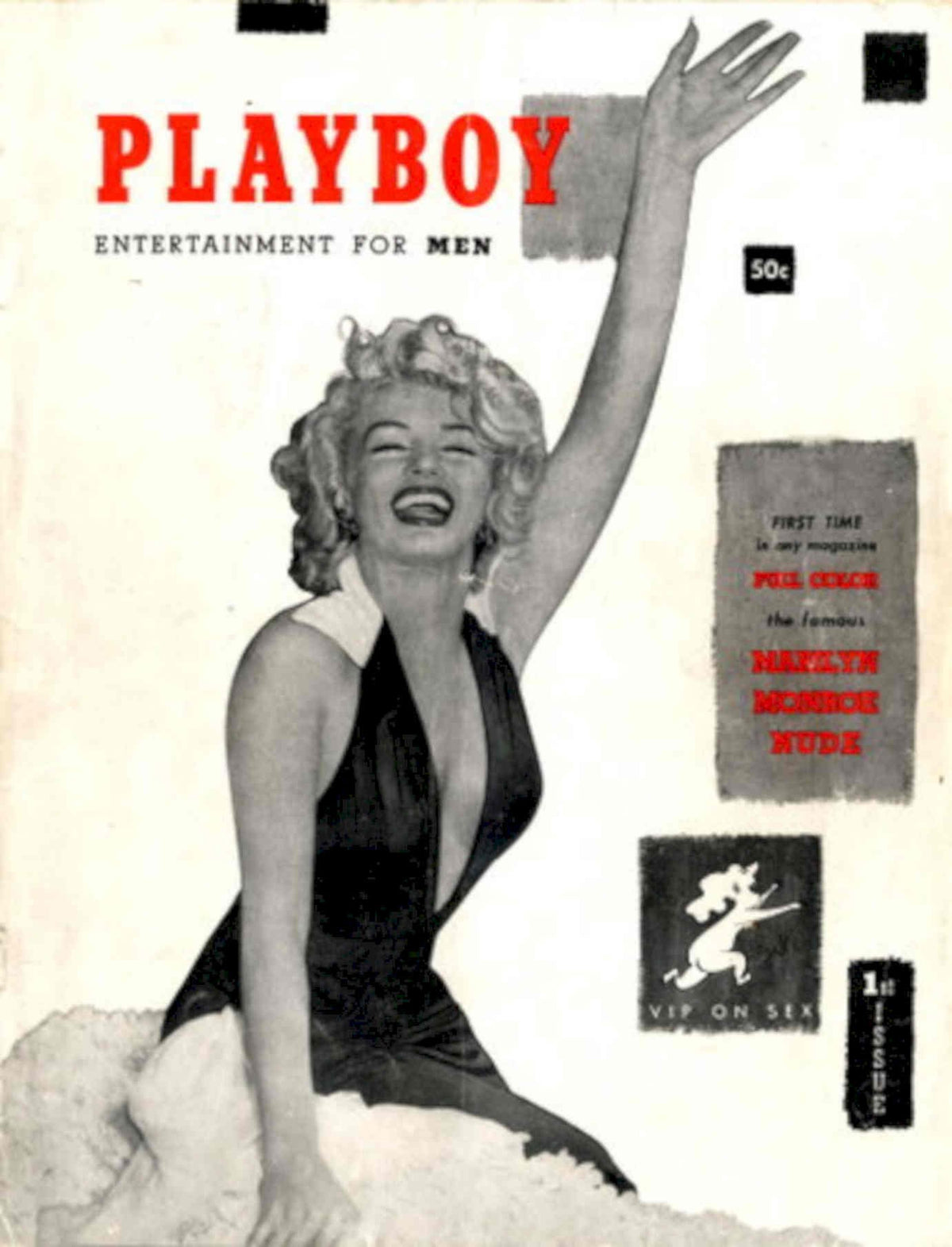 Monroe Playboy 1953 1950s Vintage Retro Advert Poster