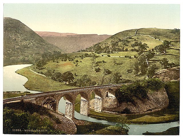 Monsal Dale II Derbyshire Vintage A4 Photo Print