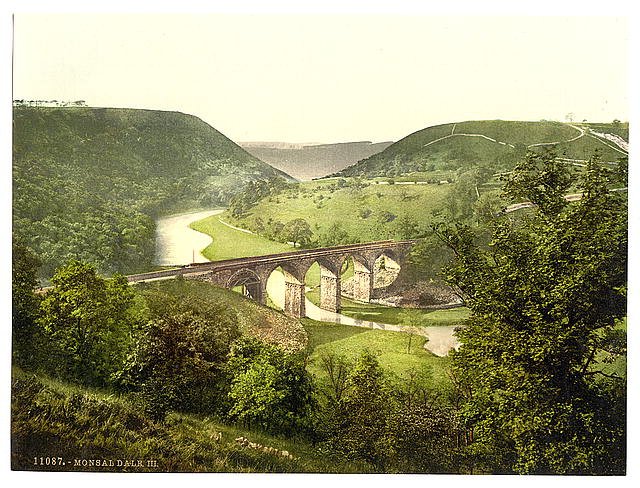 Monsal Dale III Derbyshire Vintage A4 Photo Print