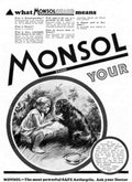 Monsol Safe Antiseptic Vintage Retro Advert Poster A4 Photo Print