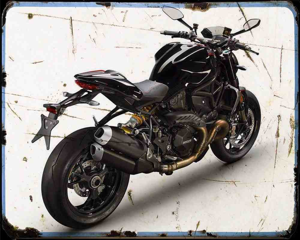 Monster 1200R 16 3 A4 Photo Print Motorbike Vintage Aged