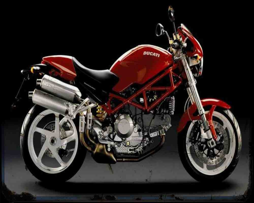 Monster 800S2R 06 A4 Photo Print Motorbike Vintage Aged